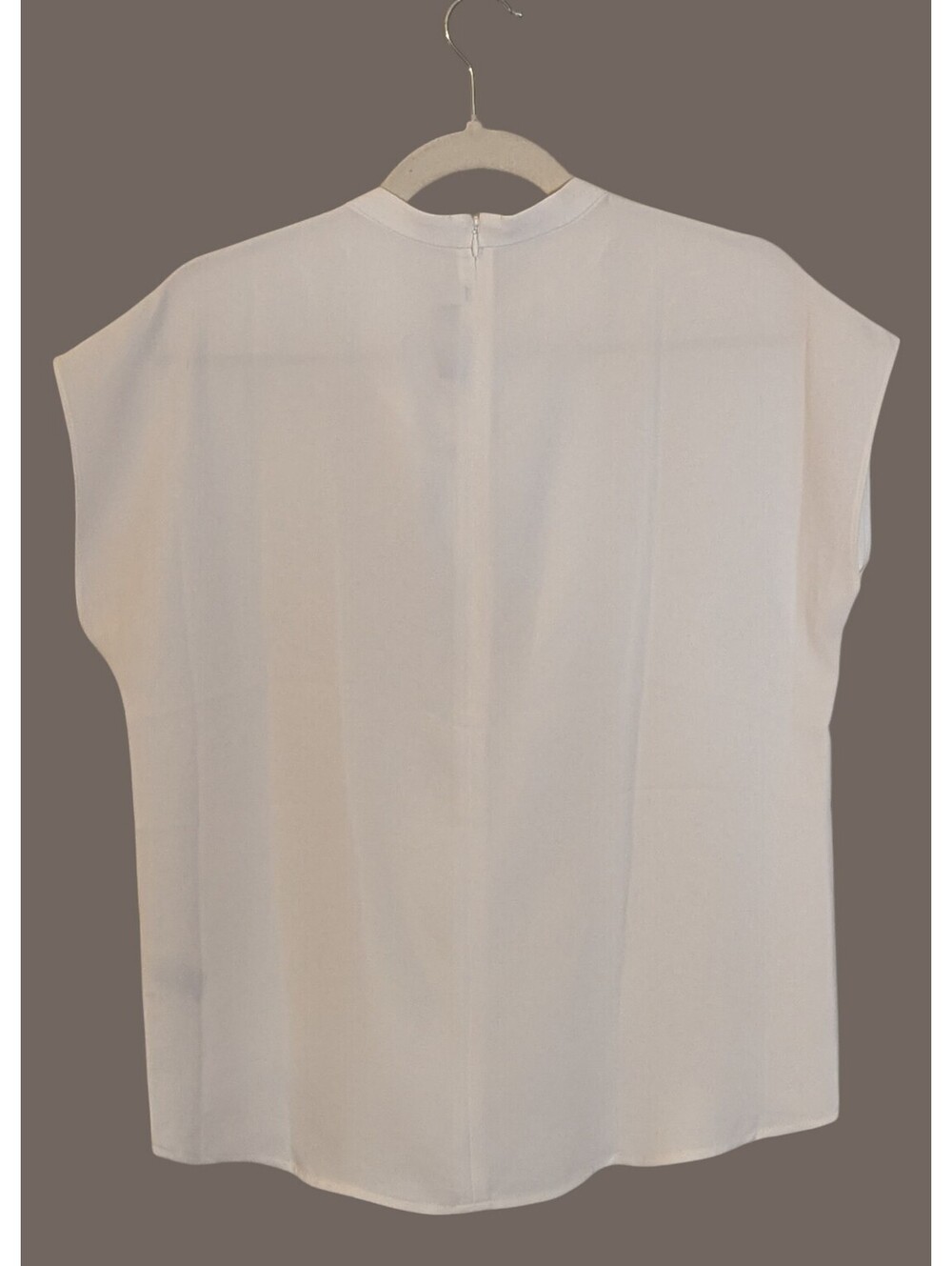 NWT TRINA TURK ODILIA ELEGANT DRAPED TOP IN IVORY | SIZE SMALL - Picture 2 of 6